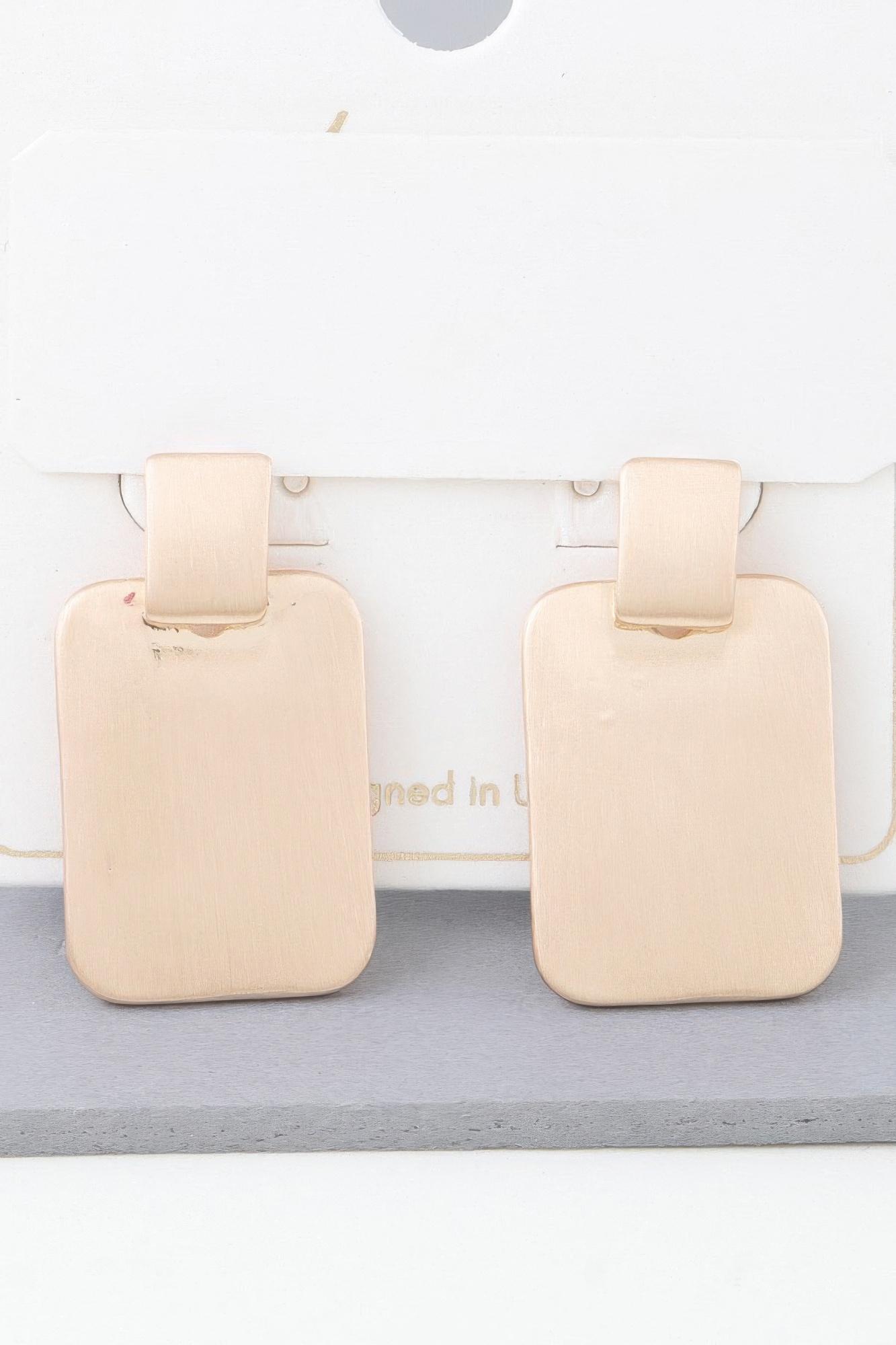 Modern flat cubic earrings image