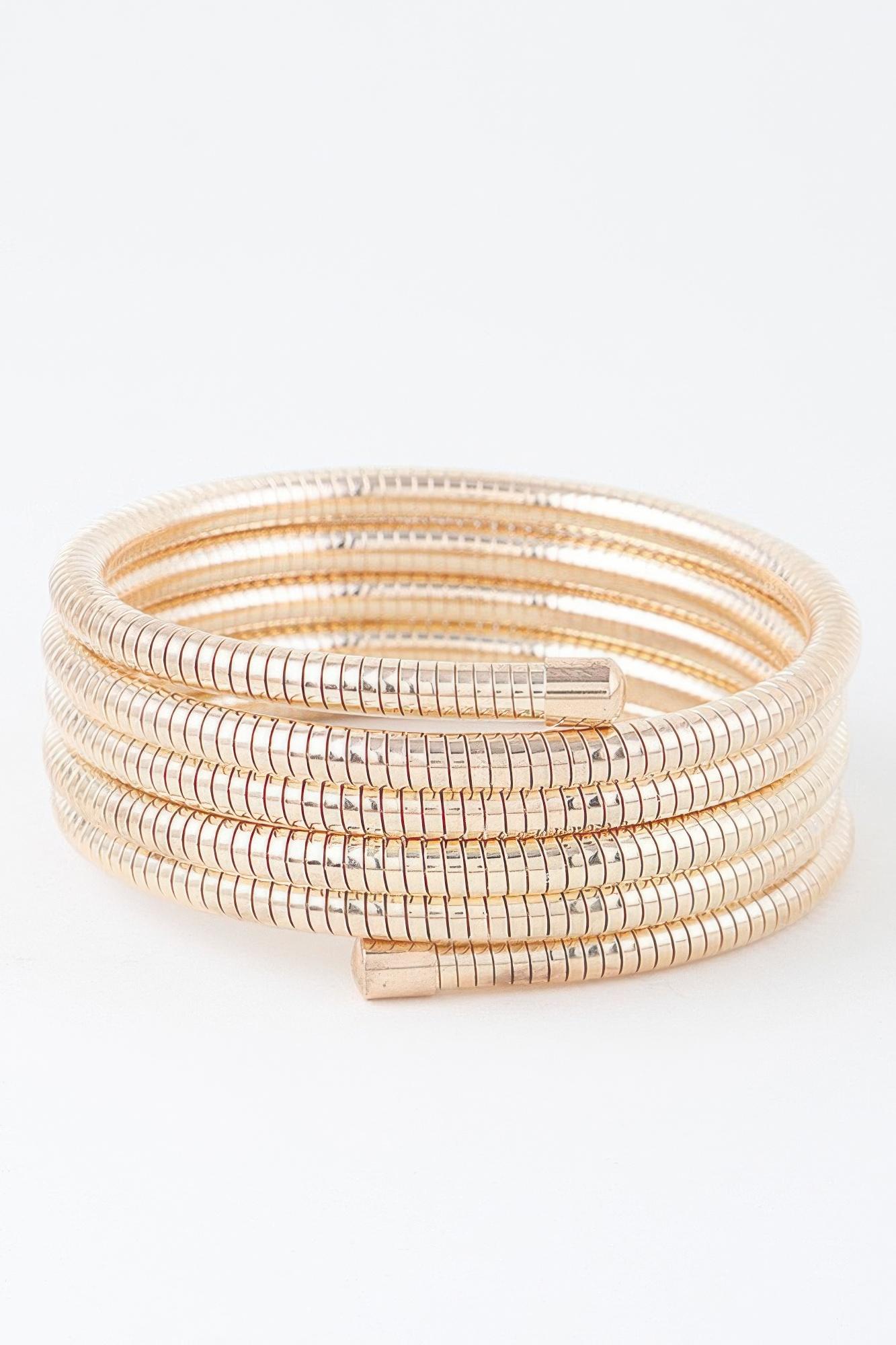 Multi Snake Chain Wrap Bracelet image
