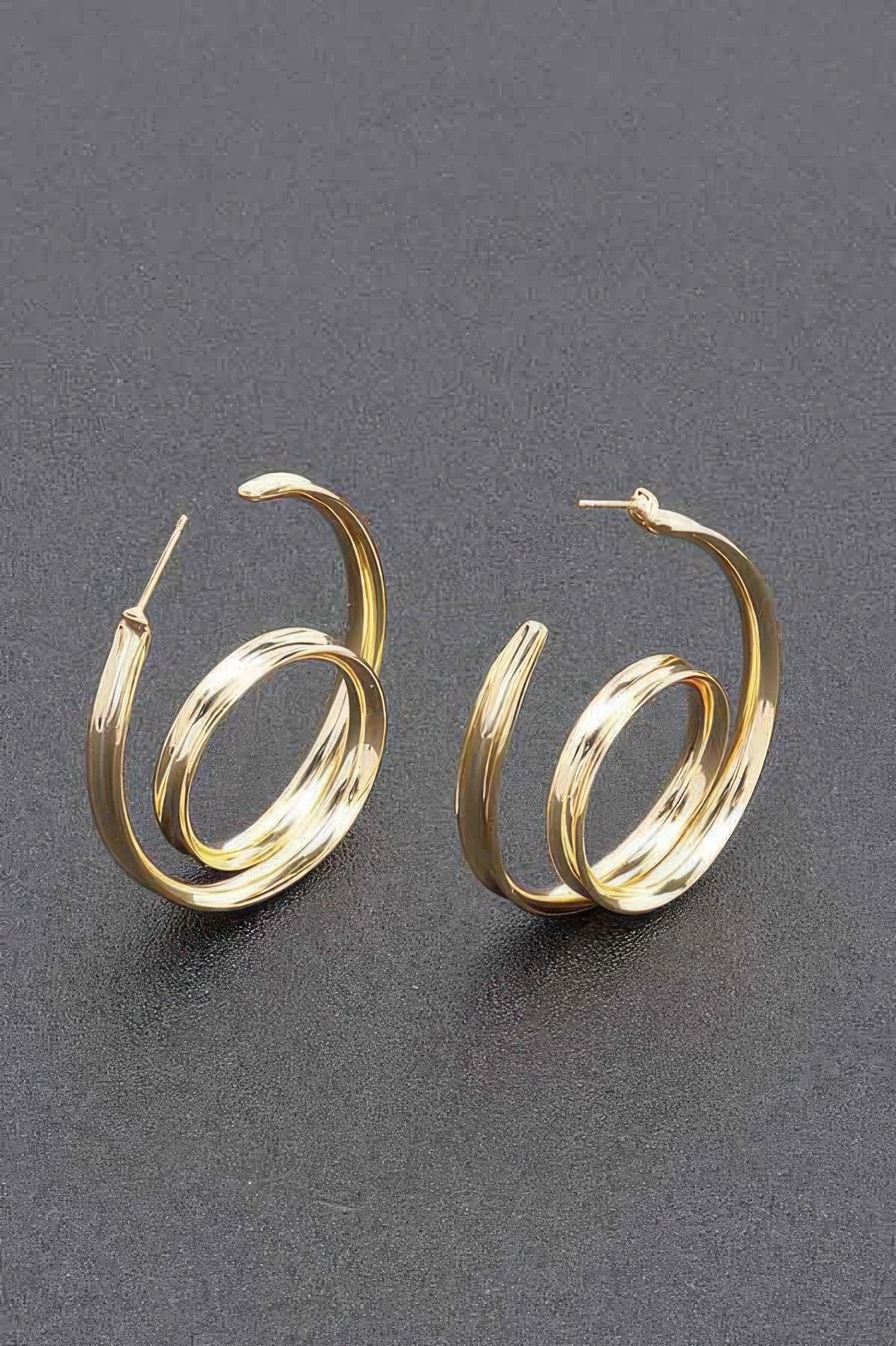 Gold Plated Metal Earring image