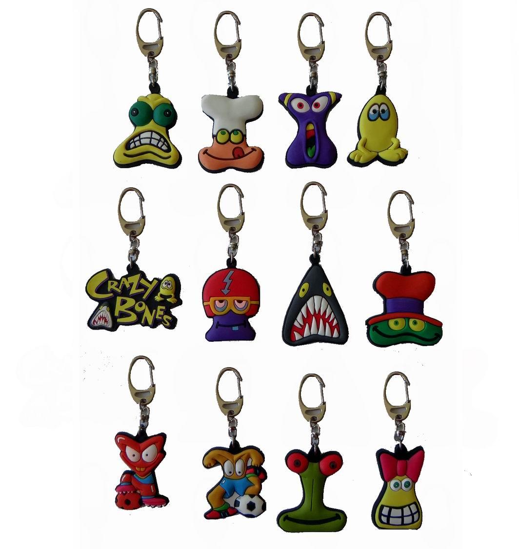 Crazy Bones Keychains with Metal Rack Display image