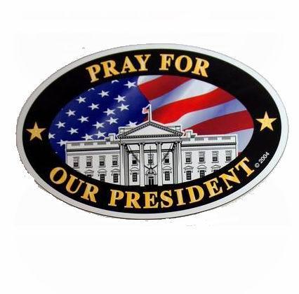 Bulk Price - Large "Pray For Our President" Oval Magnet