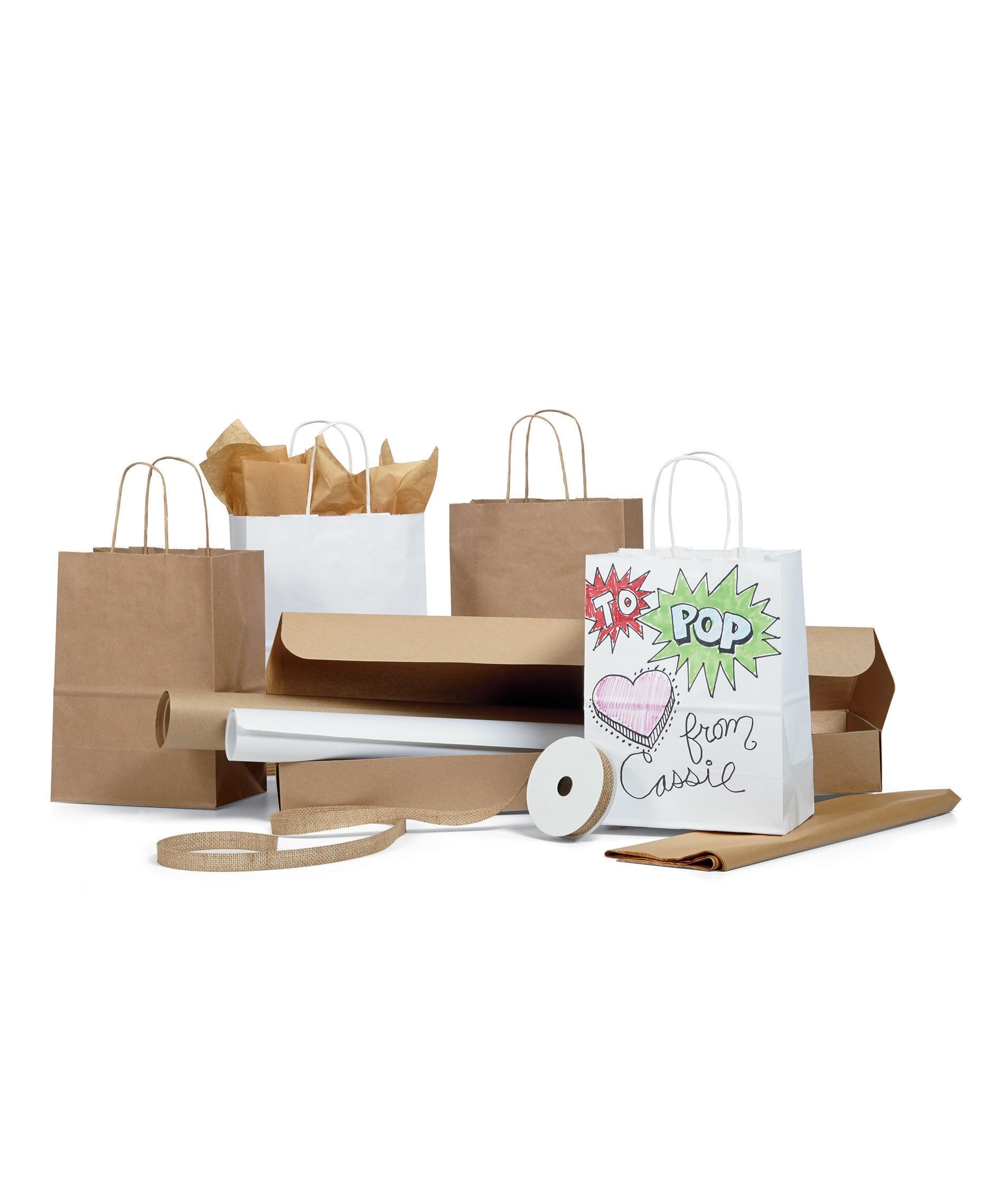 D.I.Y. Gift Wrap & More Kit - Includes Gift Wrap, Kraft Tissue, Kraft Totes & Kraft Ribbon image