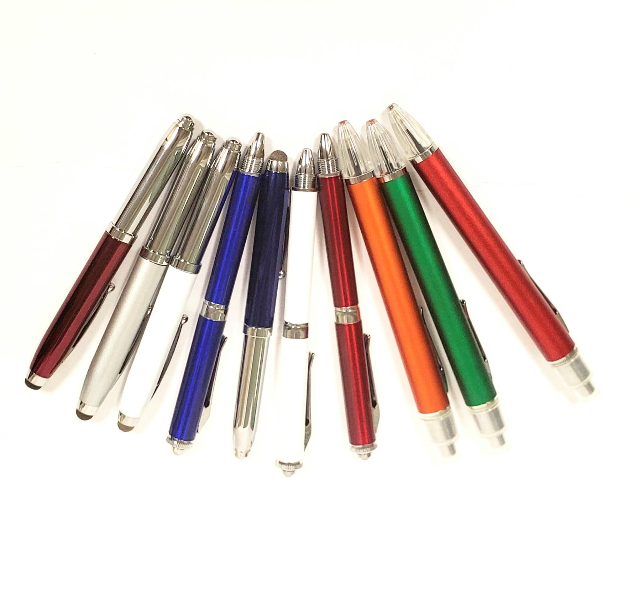 Bulk Lot - Great Assortment of Metal & Plastic Flashlight Pens - Batteries May Need Replacement (SEE BELOW DESCRIPTION) image