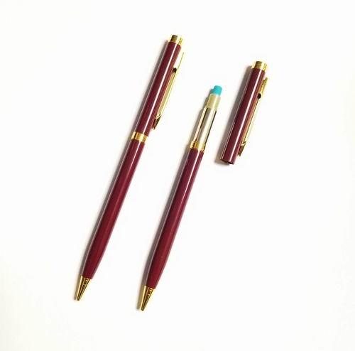 Executive Style Slim Metal Refillable Mechanical Pencil - .9mm Lead image