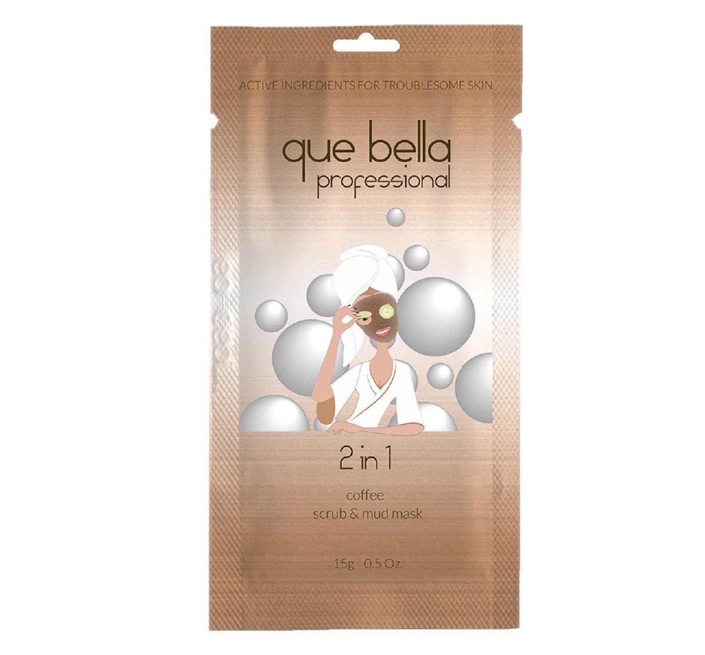 Que Bella 2-in-1 Coffee Scrub & Mud Mask 0.5oz image