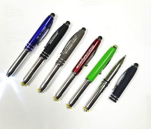 Misprint Classic - Sky Light Stylus Metal Pen with LED Flashlight Tip image