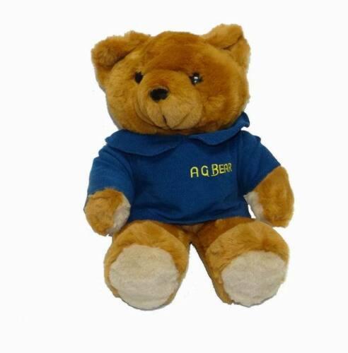NEW 17" VINTAGE 1985 A.G. BROWN TEDDY BEAR STUFFED ANIMAL PLUSH TOY W/ VOICE BOX - Item #5522 image