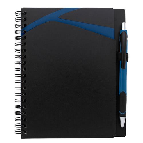 Kava Notebook with Komodo Pen Set - 7" x 6" - Royal Blue - Item #15969royal image