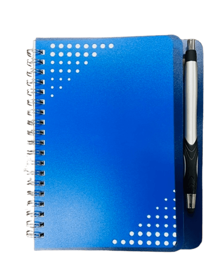 Notch Notebook with Grip Stylus Pen - 7" x 5.625" - Item #151757blue image