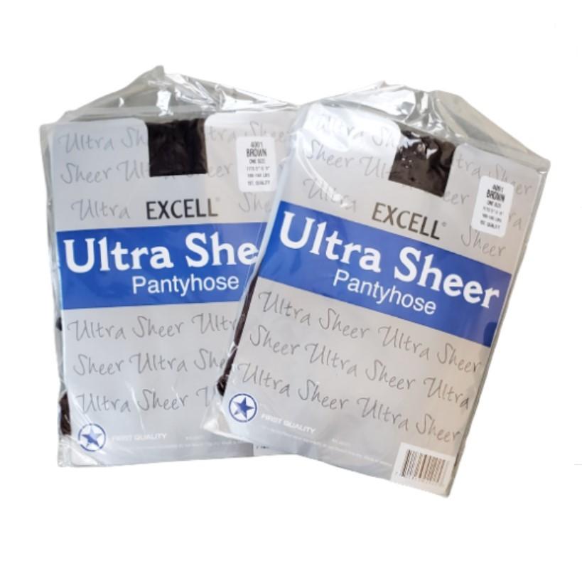 Ultra Sheer ONE Size Pantyhose - Fits100-160lbs - Color: Dark Brown - Item #5827 image