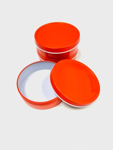 Mimi Pack 8 oz Tins - Shallow Screw Top Round - RED - Item #5818 image