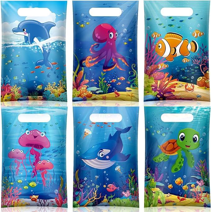 Sea Animals Bags Gift Bags Goodie Bags - 6.5 x 9.8" - Item #6236 image