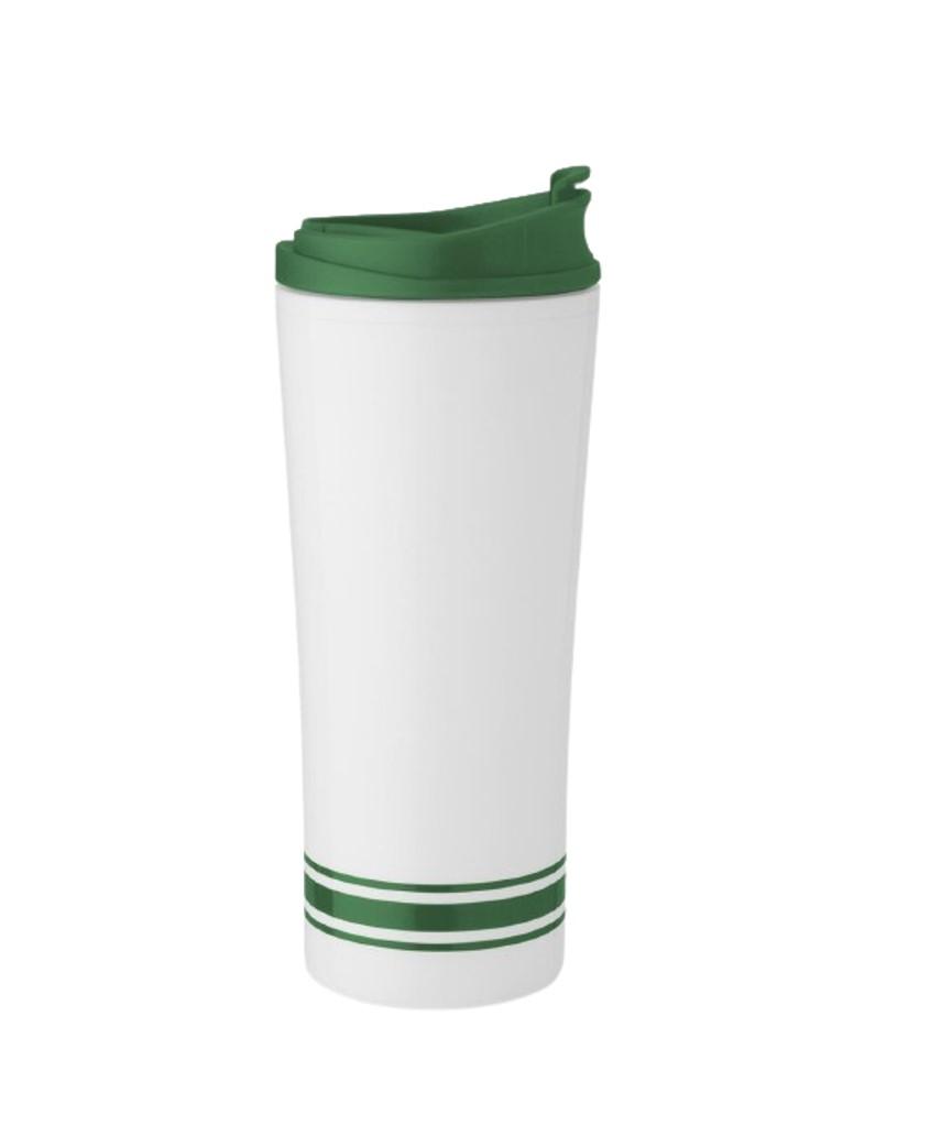 Snugz - Tira Stripe Tumbler - Insulated - 16 Oz. - Green - Item #6454 TM3701-GN image