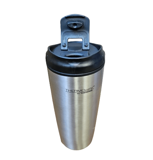 Thermos 16 oz. ThermoCafe Insulated Stainless Steel Travel Tumbler - Item #6447 MDF1050SS6 image
