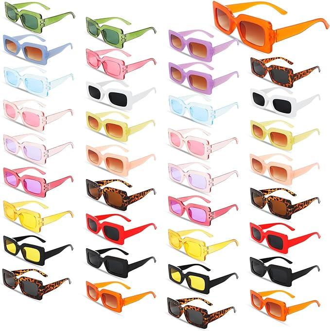 Retro Small Square Sunglasses - Trendy Fashion Sunglasses - Assorted Colors/Styles - Item #6489 image