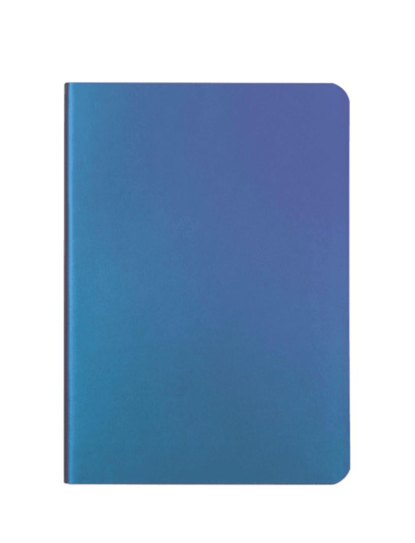 Chameleon Iridescent Color-Changing Notebook - 80 Lined Pages - Blue Purple - Item #6549 MP9202-BLPU image