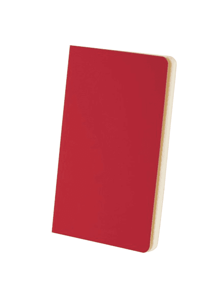 Soft Touch Thermal Cover Notebook - 80 Lined Pages - Red - Item #6559 MP9201-RD image