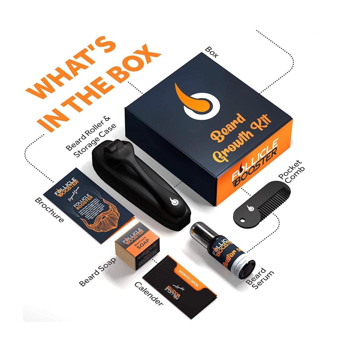 FollicleBooster Serum Beard Growth Kit - 4 in 1 - Item # 6962 image