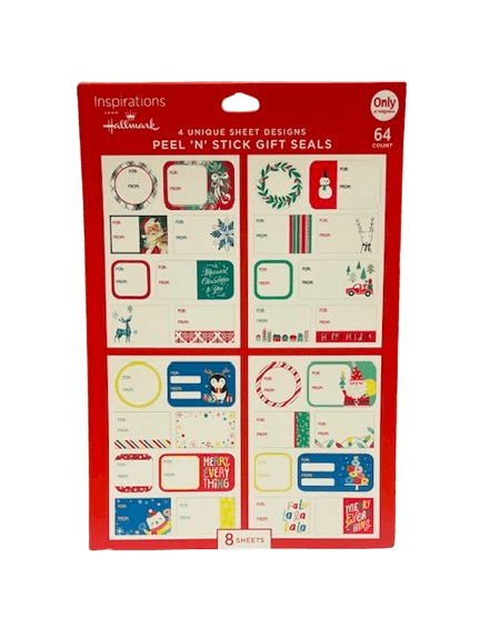 Hallmark Peel & Stick Holiday Gift Seals - For and From Stickers - 64 Stickers - Item #6981 image