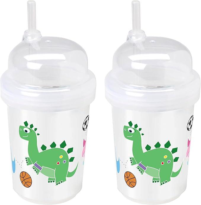 8 oz. Zoomi Straw Sippy Cup - BPA Free - Sports Dinosaur - Item #6951 1404-007-PBF image