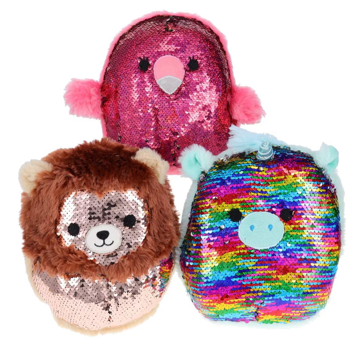 Kelly Toys - 8 Inch Reversible Sequin Plush - 3 Assorted Styles - Item #7068 image