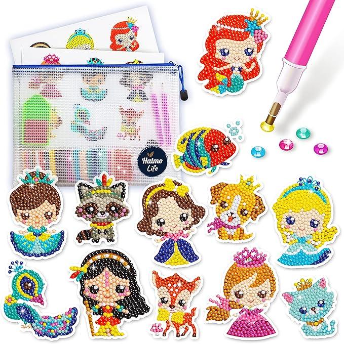 Halmolife 5D Painting Gem Stickers for Kids - Princesses - Item #7336 image