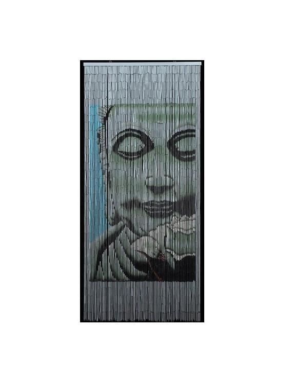 Bamboo Beaded Curtain - Buddha - 36" x 72" - Item #7436 BB01 image