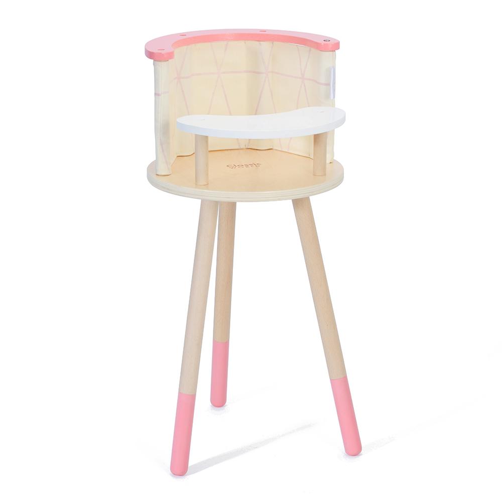 Classic World - Modern High Chair for Dolls - Natural Wood - Item #7402 50548 image