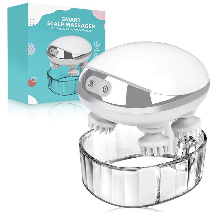 Smart Electric Scalp Massager - Waterproof - Cordless - 100 Massage Nodes - Item #7536 image