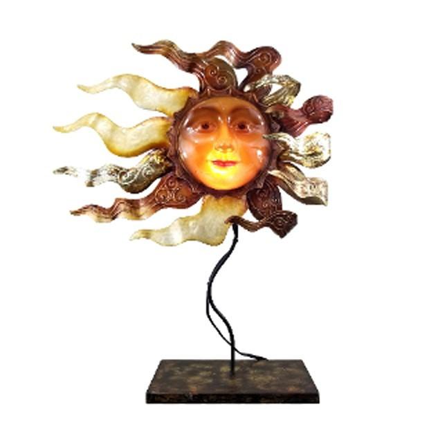 Golden Sun Lamp - 19" Tall - Light Bulb Included - Item #7483 14512 image
