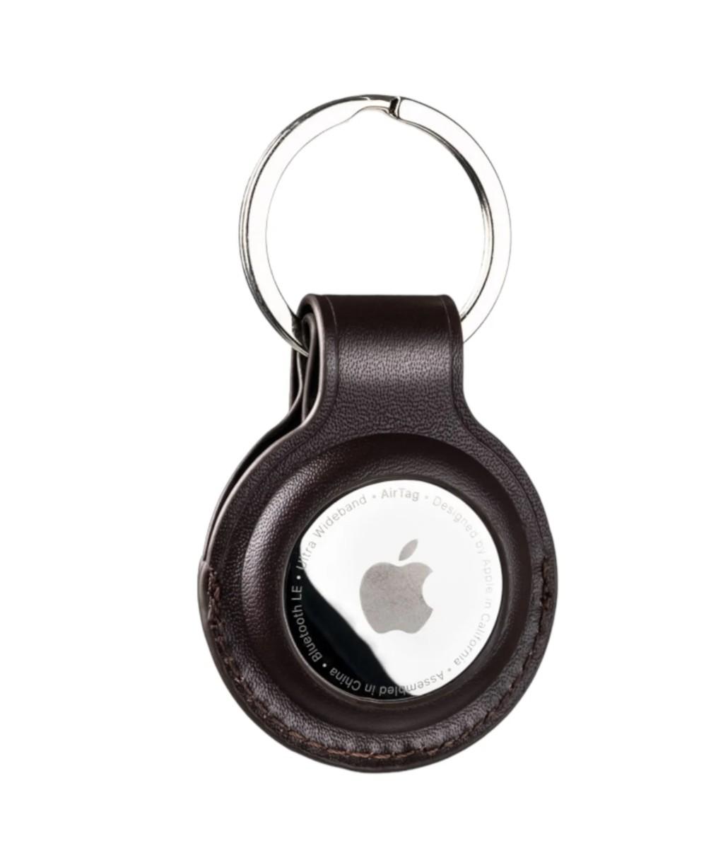 DDJ Leather Air Tag Key Chain - Brown - Item #7686 image