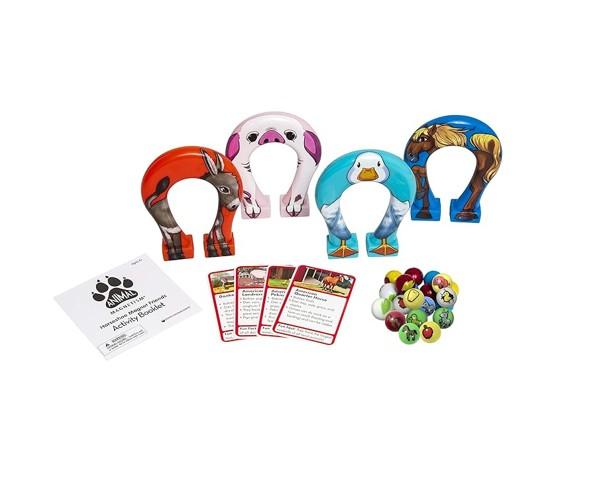 Dowling Magnets - Farm Animal Magnetism Horseshoe Magnet Friends Game - 28 pieces - multi-color - Item #7727 736810 image