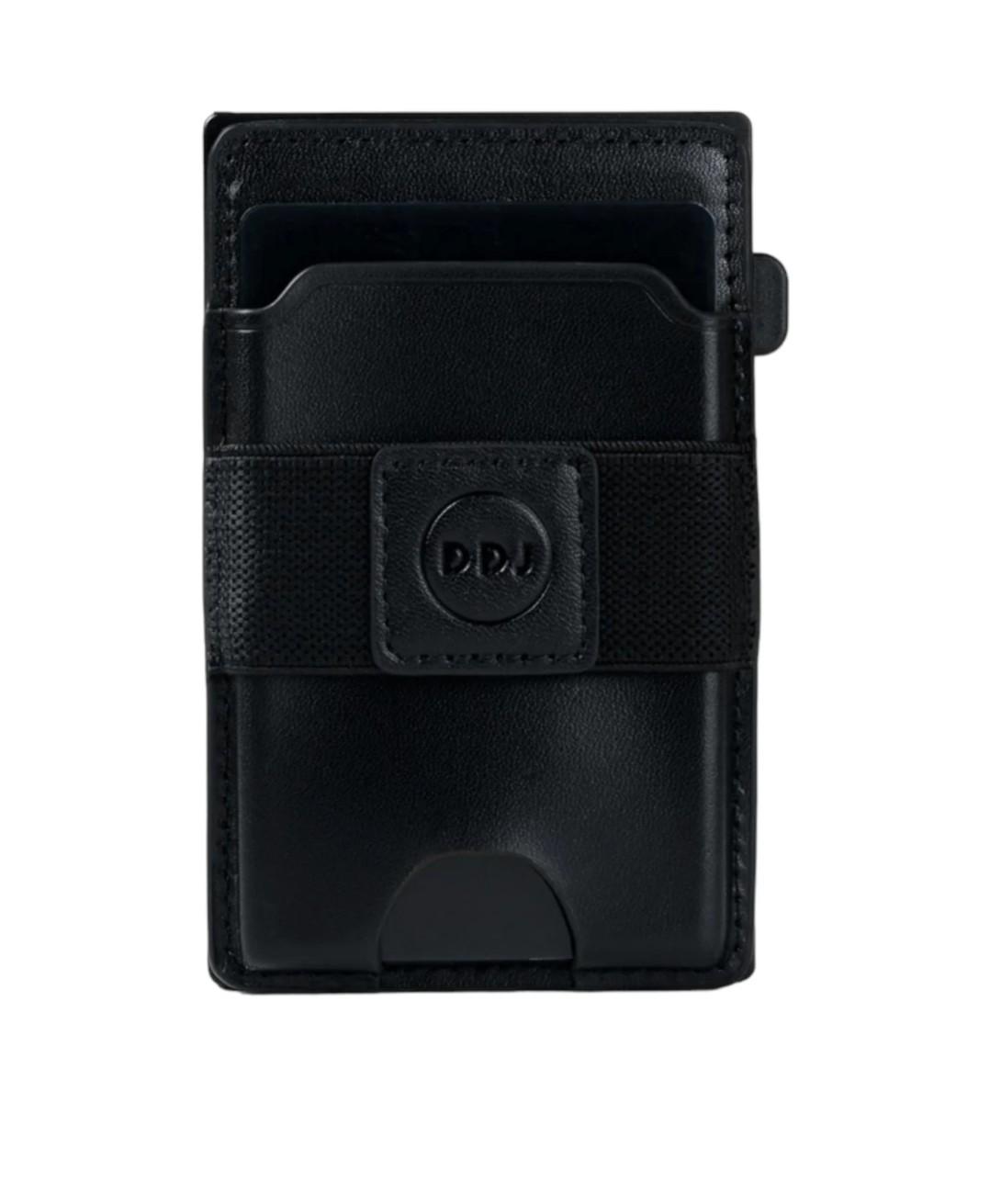 Metal Card Holder with Detachable Leather MagSafe Wallet - Black - Item #7693 image