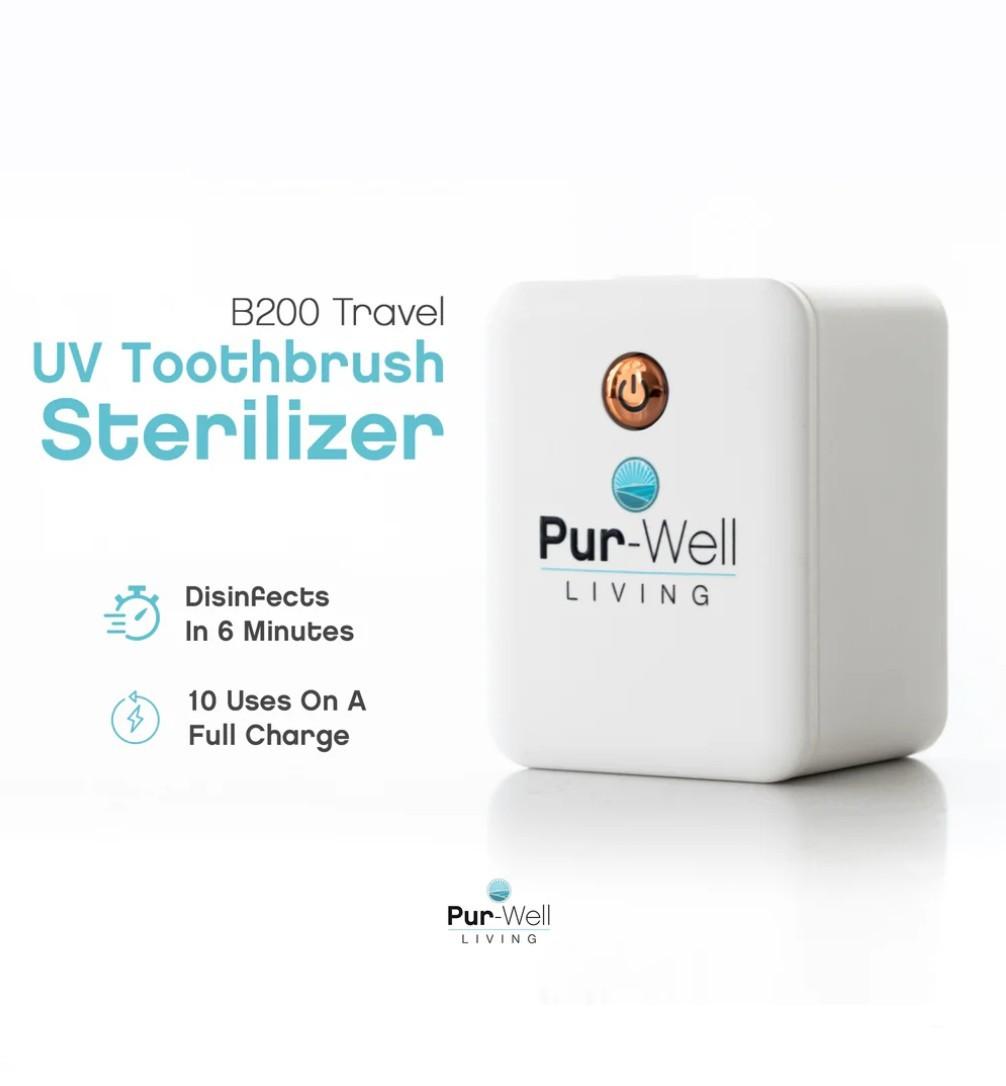 Pur-Well Living UV Light Toothbrush Sterilizer - Travel Size - Item #7796 image