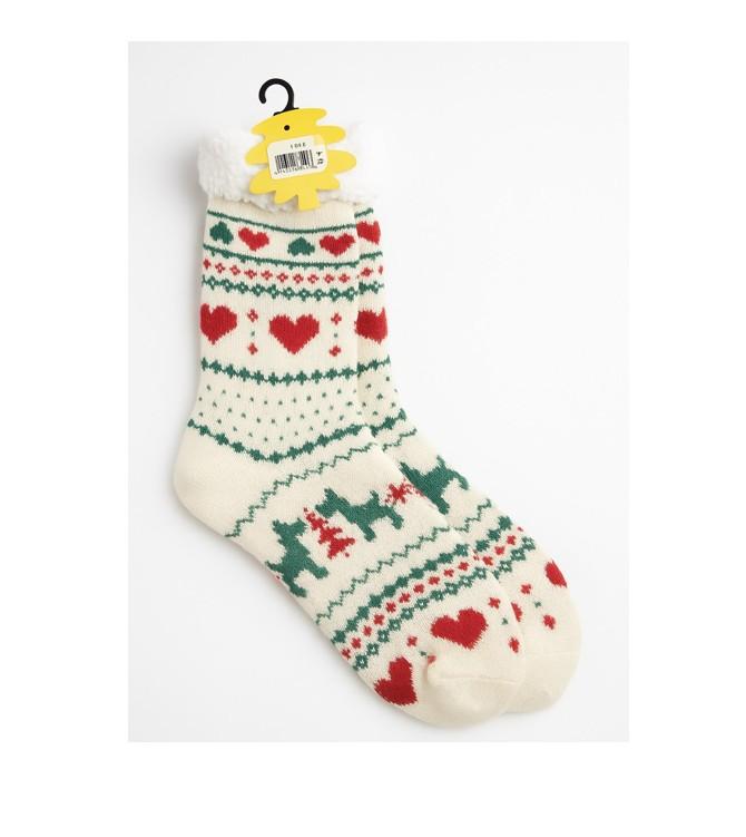 Oooh Geez Women's Grippers Slipper Socks - Fuzzy Winter Soft Cozy Warm Socks - Item #8122 image