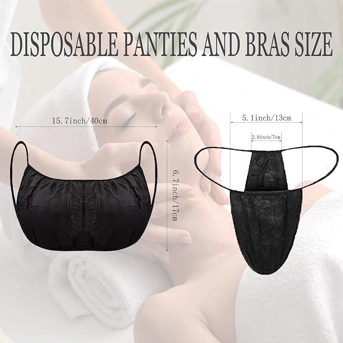 500 Sets of Disposable Bras and Panties for Spa Women - For Beauty Services - Bras and Bikini Thongs - Item #8352 image