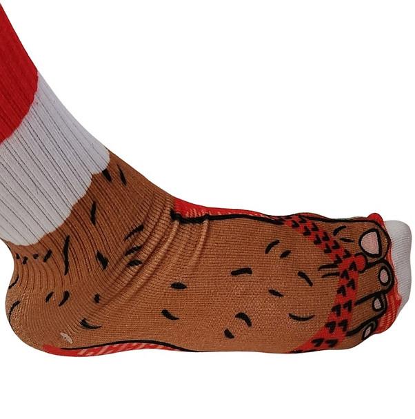 Men's Barefoot Novelty Couch Socks - Non-Slip Soles - One Size Fits Most - Item #8308 image