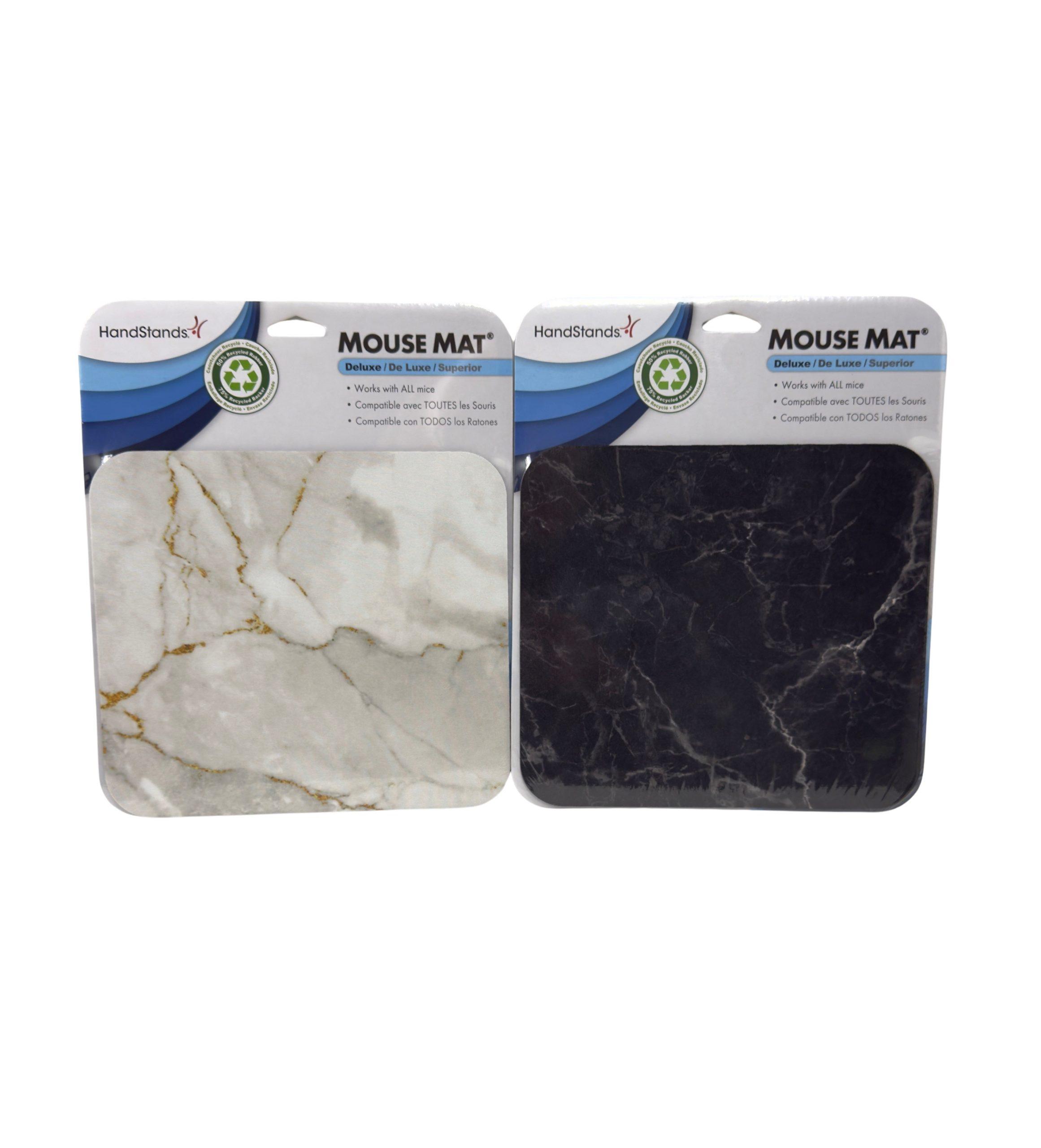 Handstands Mouse Mat - Black Marble & White Marble Assorted - 8 3/4" x 8" - Item #8415 15650 image