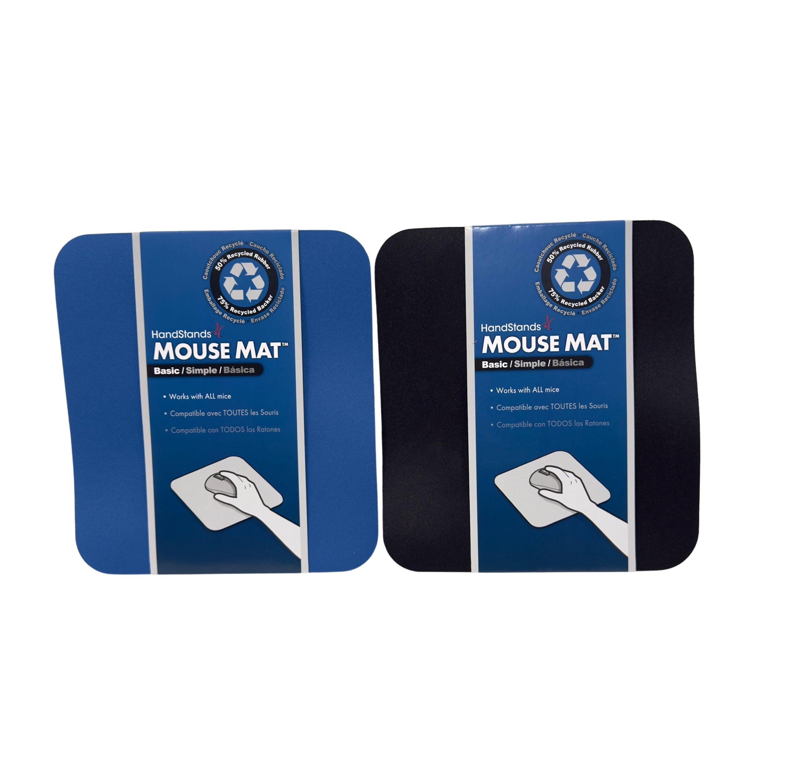 Handstands Mouse Mat - Black & Blue Assorted - 7.75" x 8.5" - Item #8416 15899 image