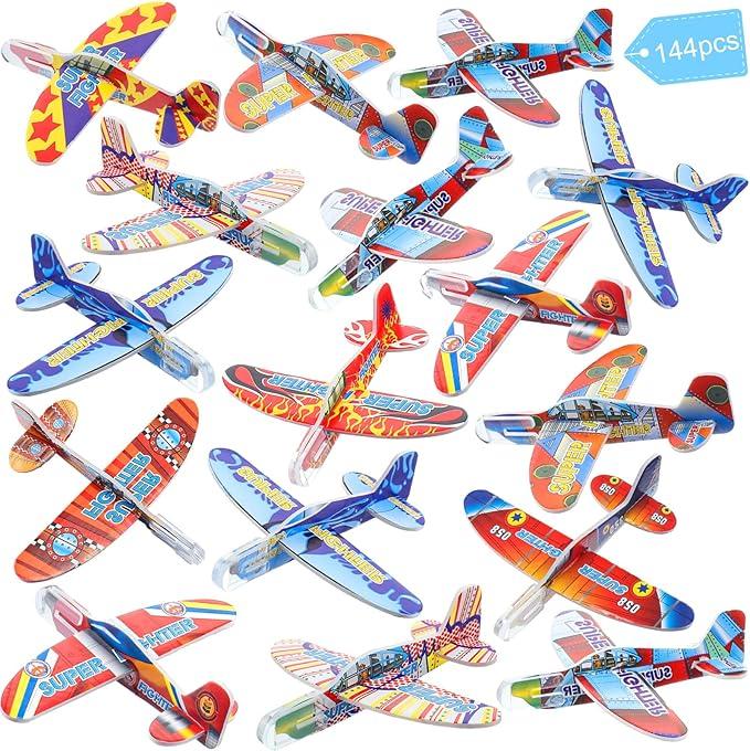 2 Pack - Foam Airplanes - Glider Planes - Party Favors - Individually Wrapped - Item #8541 image