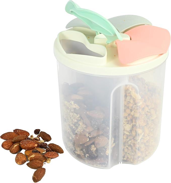 Skywin Divided Snack Container - 3 Slot Fun & Functional Compartment Snack Containers - Item #8543 T870 image