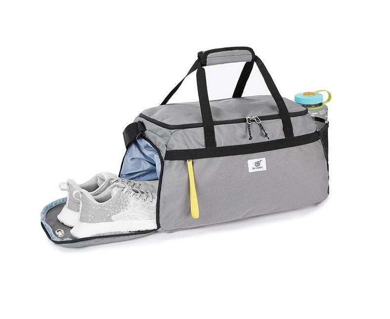 SKYSPER 35L Gym Bag for Men or Women with Shoe Compartment - Duffel Bag - Grey - Item #8576 image