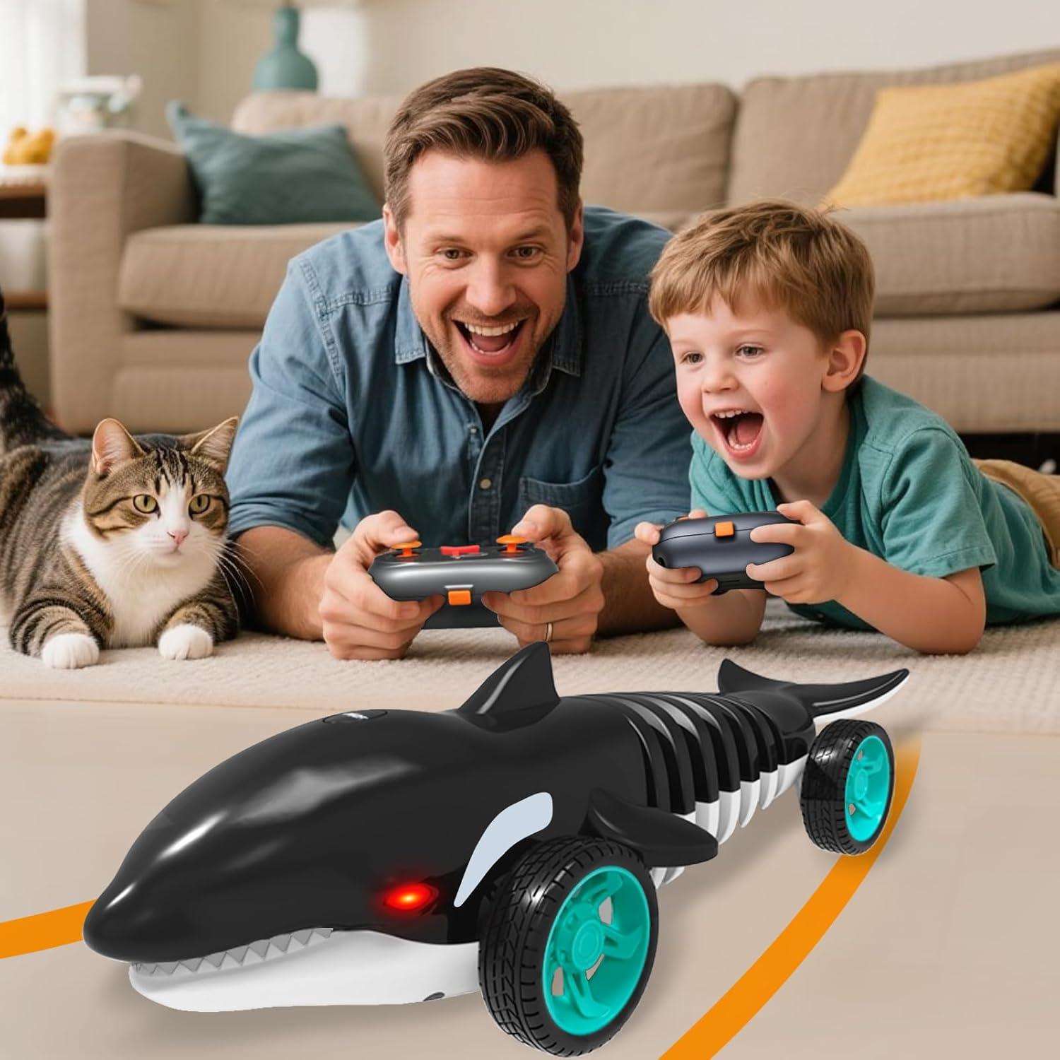 Remote Control Shark - RC Car Toy -  Bends, Turns & Slides - Item #8645 image