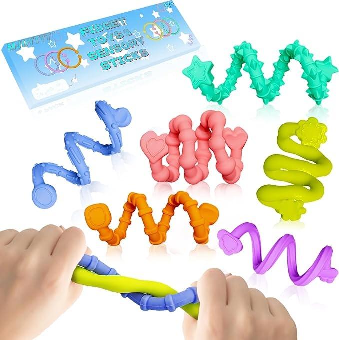 Sensory Sticks - Textured Stress Relief - Sensory Toys - Calming - 6 Different - Item #8690 image