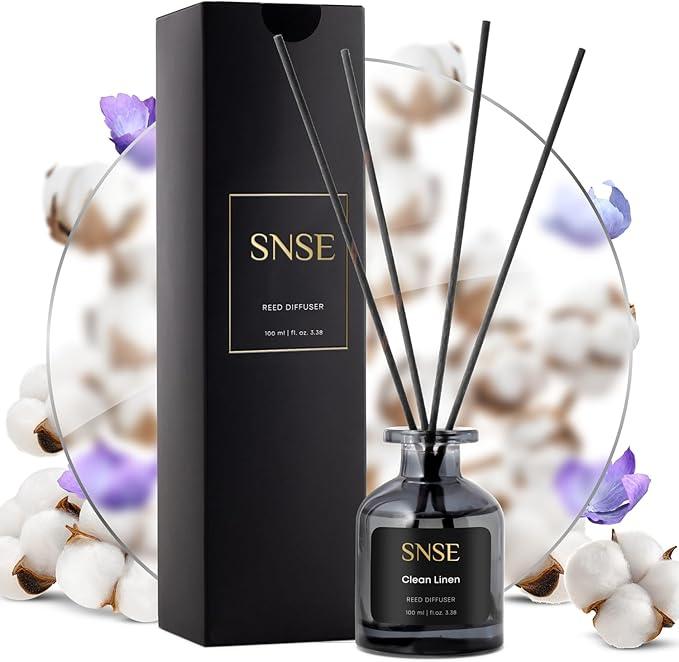 SNSE Clean Linen Reed Diffuser Set - 3.38 oz - Oil Diffuser - Item #8755 image
