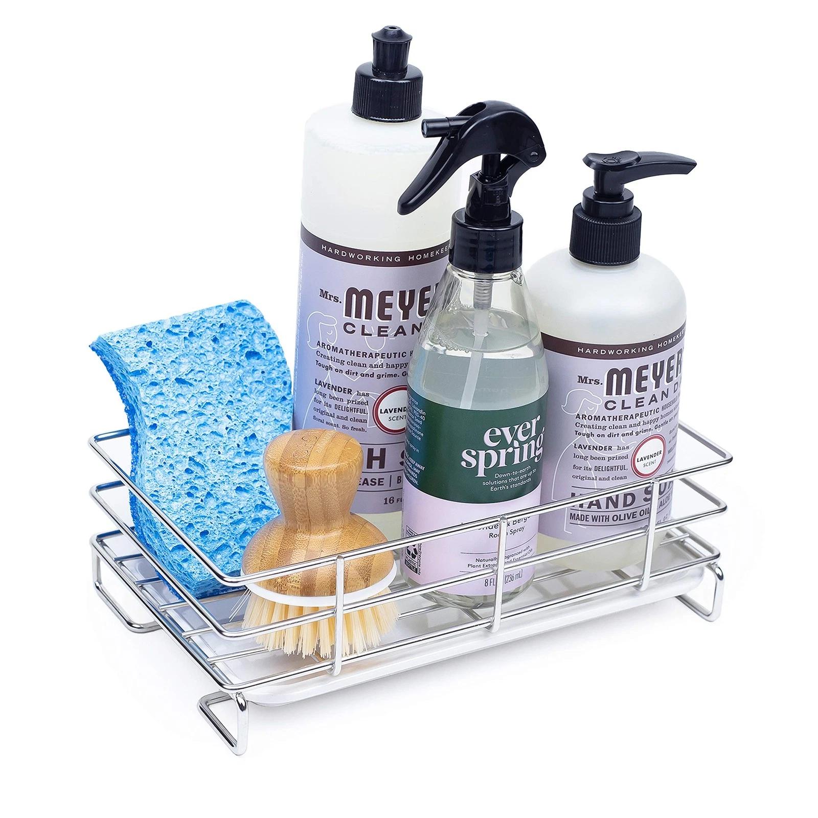 Kitchen Sink - Bathroom Caddy Sponge Soap Holder for Countertop - Item #8801 image