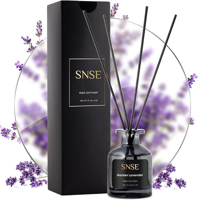 SNSE Garden Lavender Reed Diffuser Set - 3.38 oz - Oil Diffuser - Item #8754 image