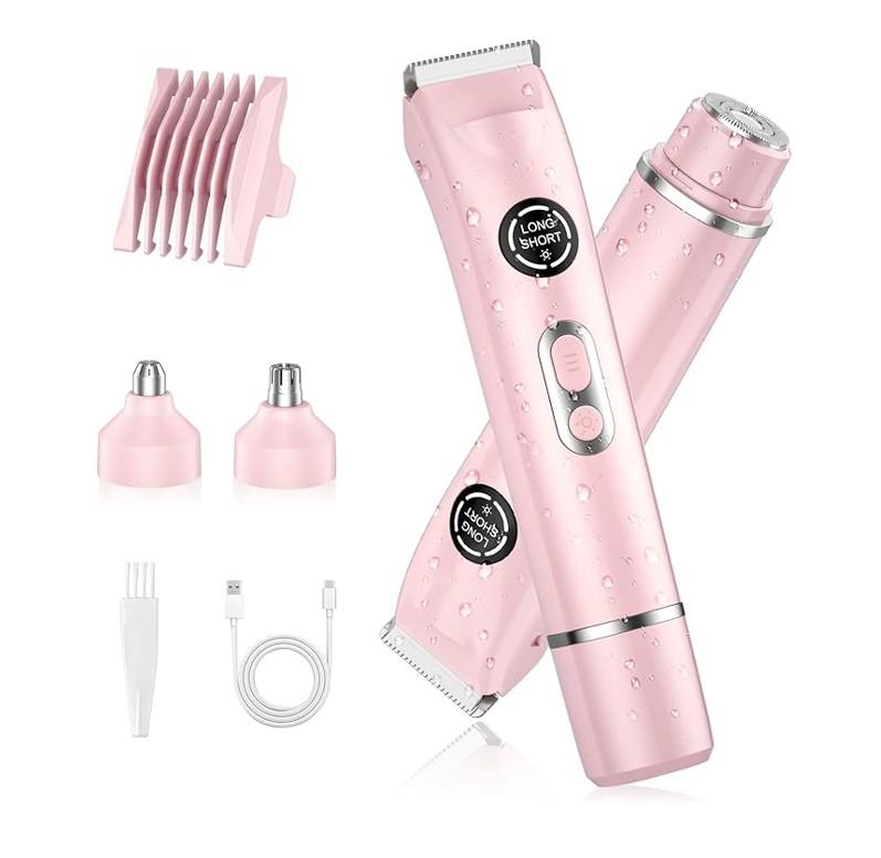 4-in-1 Bikini Trimmer - Dual Head Electric Razor Shaver - IPX7 Waterproof - Item #8746 image