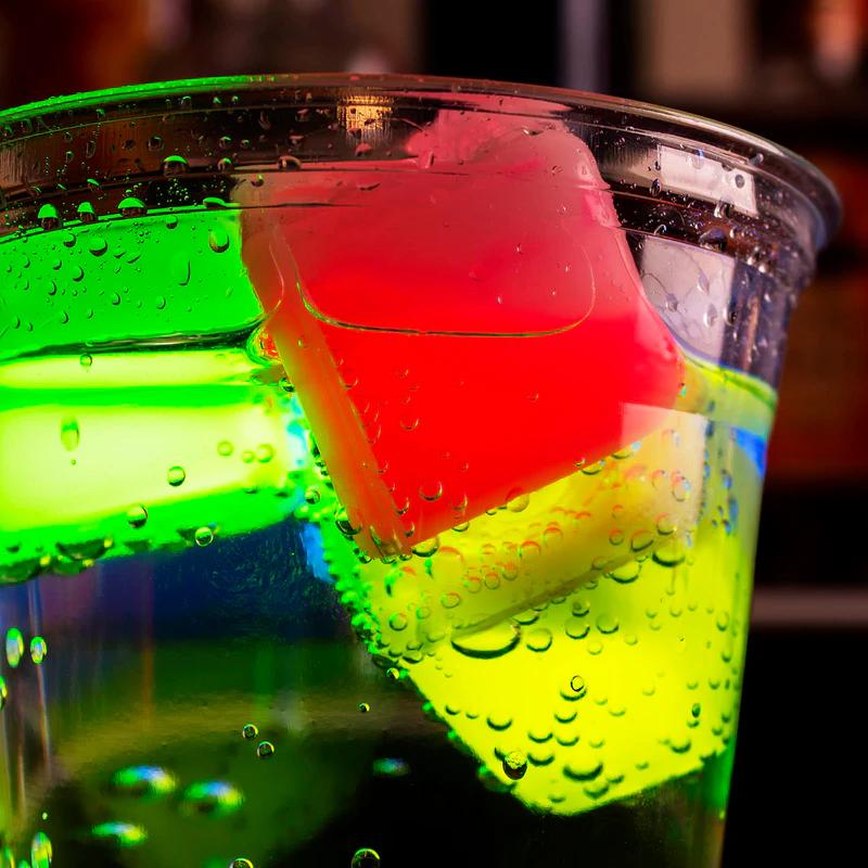 Set of 12 - Glow Ice Cubes - No Batteries needed - Assorted Colors - Item #8834 image