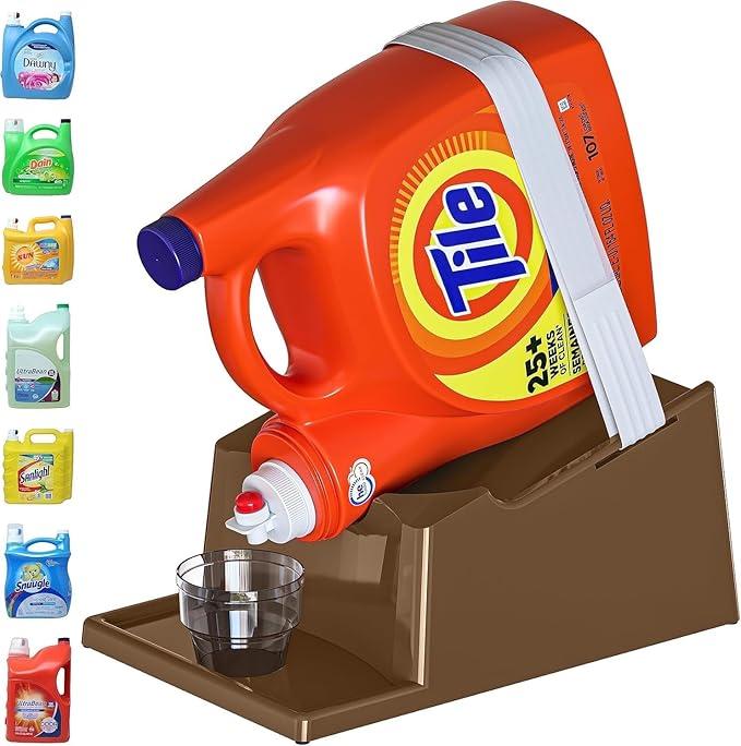 TidyFriend Liquid Laundry Detergent Holder Stand - Drip Tray & Rubber-Grip Feet - Item #8807 image
